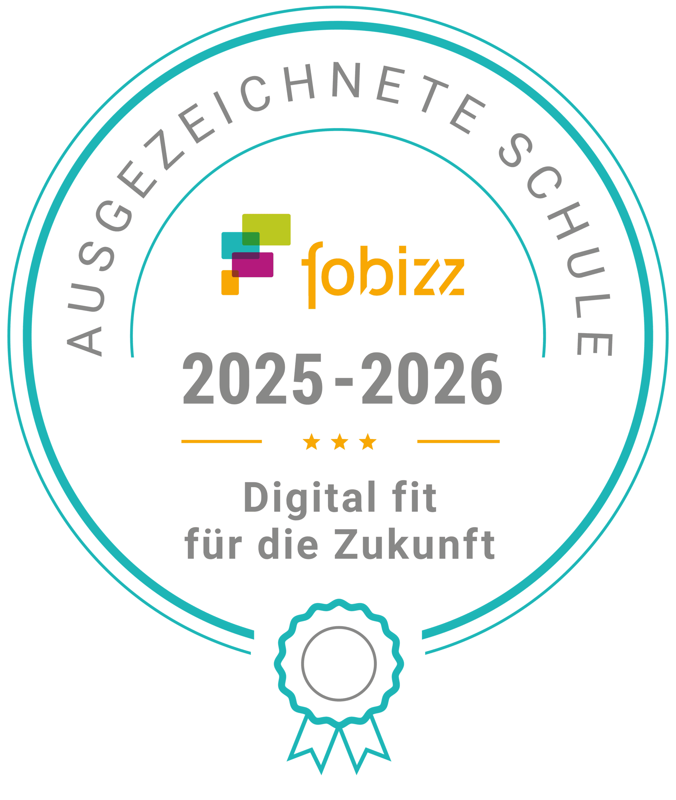 fobizz – Ausgezeichnete Schule 2025/2026 – Digital fit für die Zukunft